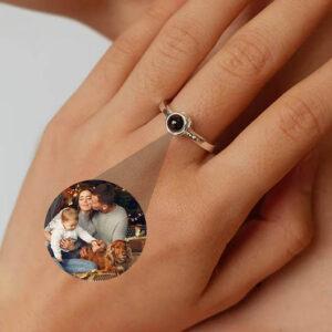 fotó vetítő női gyűrű